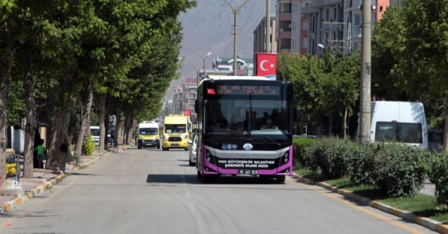 Van Büyükşehir Belediyesinden ücretsiz ulaşım hizmeti