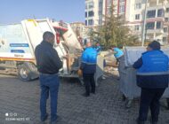 TUŞBA BELEDİYESİ, DEPREM BÖLGESİNDE TEMİZLİK ÇALIŞMASI YAPIYOR