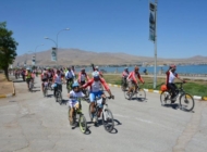 Van Denizi Bisiklet Festivali’nde Bisiklet Tutkunları Van’ın Muradiye İlçesine Ulaştı
