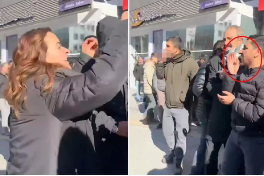 Kayyum protestolarında skandal anlar! İsrail lehine slogan attı