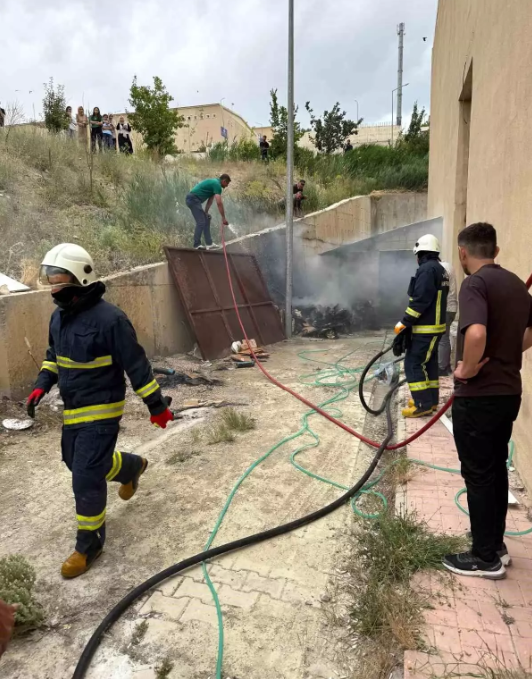 Van Tekstilkent’te Jeneratör Bölümünde Yangın