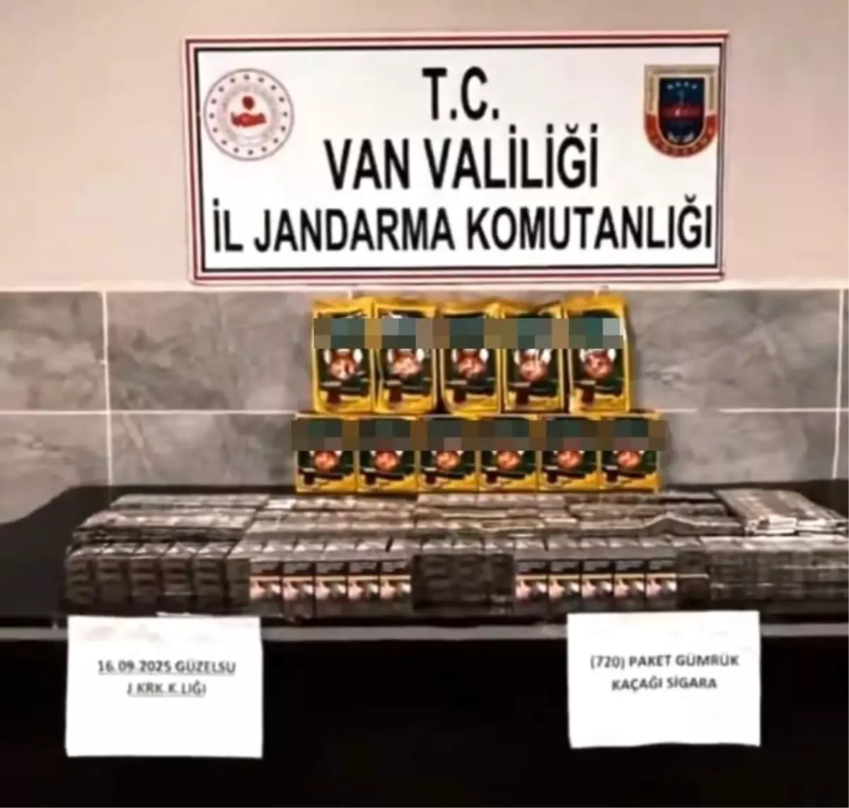 Güzelsu’da 720 Paket Kaçak Sigara Ele Geçirildi